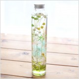 森の花々、グリーン、妖精・・・を感じさせるハーバリウム完成品です♪ハーバリウムは、特殊なオイルの中に植物を入れた『植物標本』。 ”見て・飾って・癒されて・・・” 今、おしゃれなインテリアとして注目を浴びています!お誕生日プレゼントや結婚祝いなどの贈り物にも大変喜ばれる、新しいカタチのフラワーギフトです。