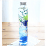 夏の海をイメージしたハーバリウム完成品♪ハーバリウムは、特殊なオイルの中に植物を入れた『植物標本』。 ”見て・飾って・癒されて・・・” 今、おしゃれなインテリアとして注目を浴びています!お誕生日プレゼントや結婚祝いなどの贈り物にも大変喜ばれる、新しいカタチのフラワーギフトです。夏